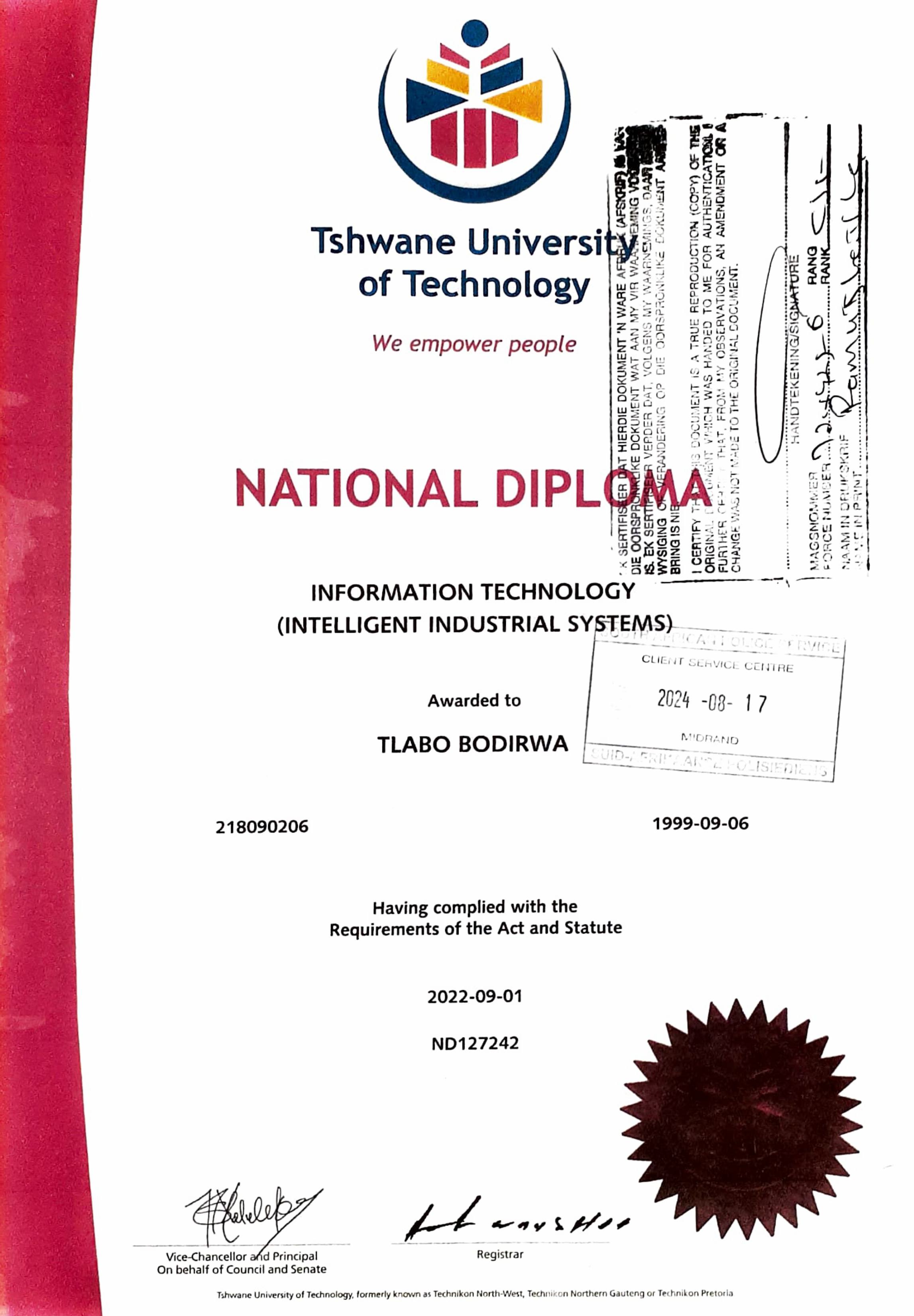 Advanced Diploma